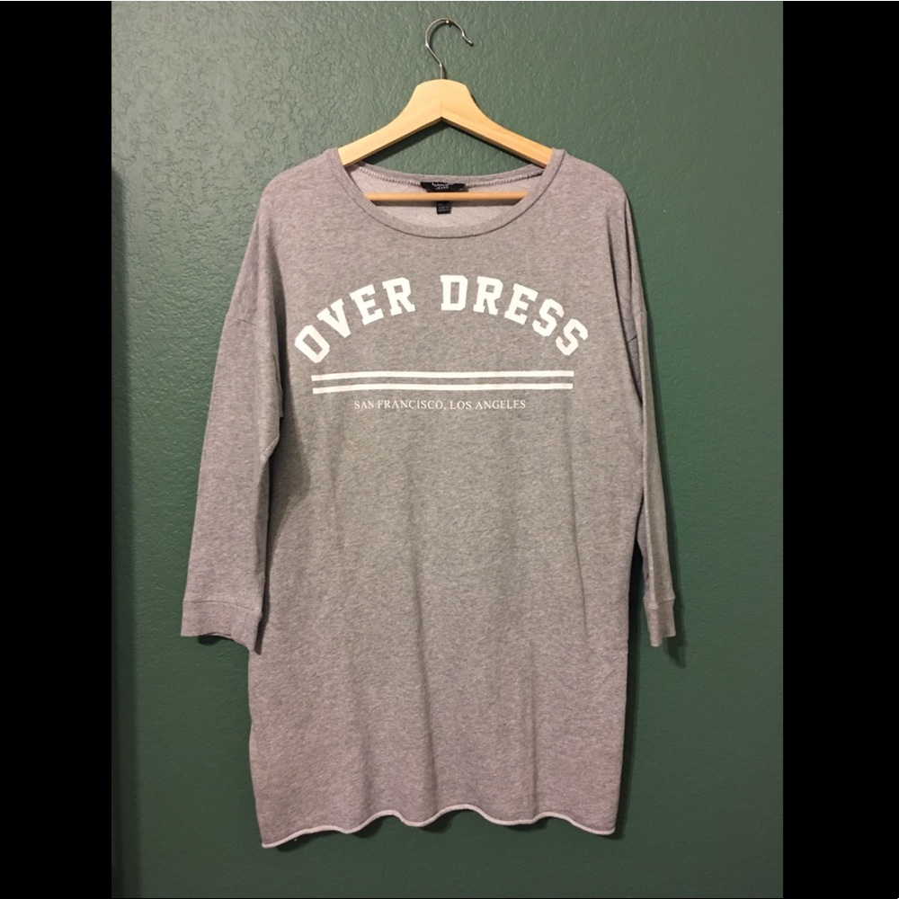 Mango Sweatshirt Grey Dress